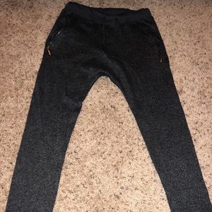 American Stitch Joggers - Charcoal - Zip Pocket